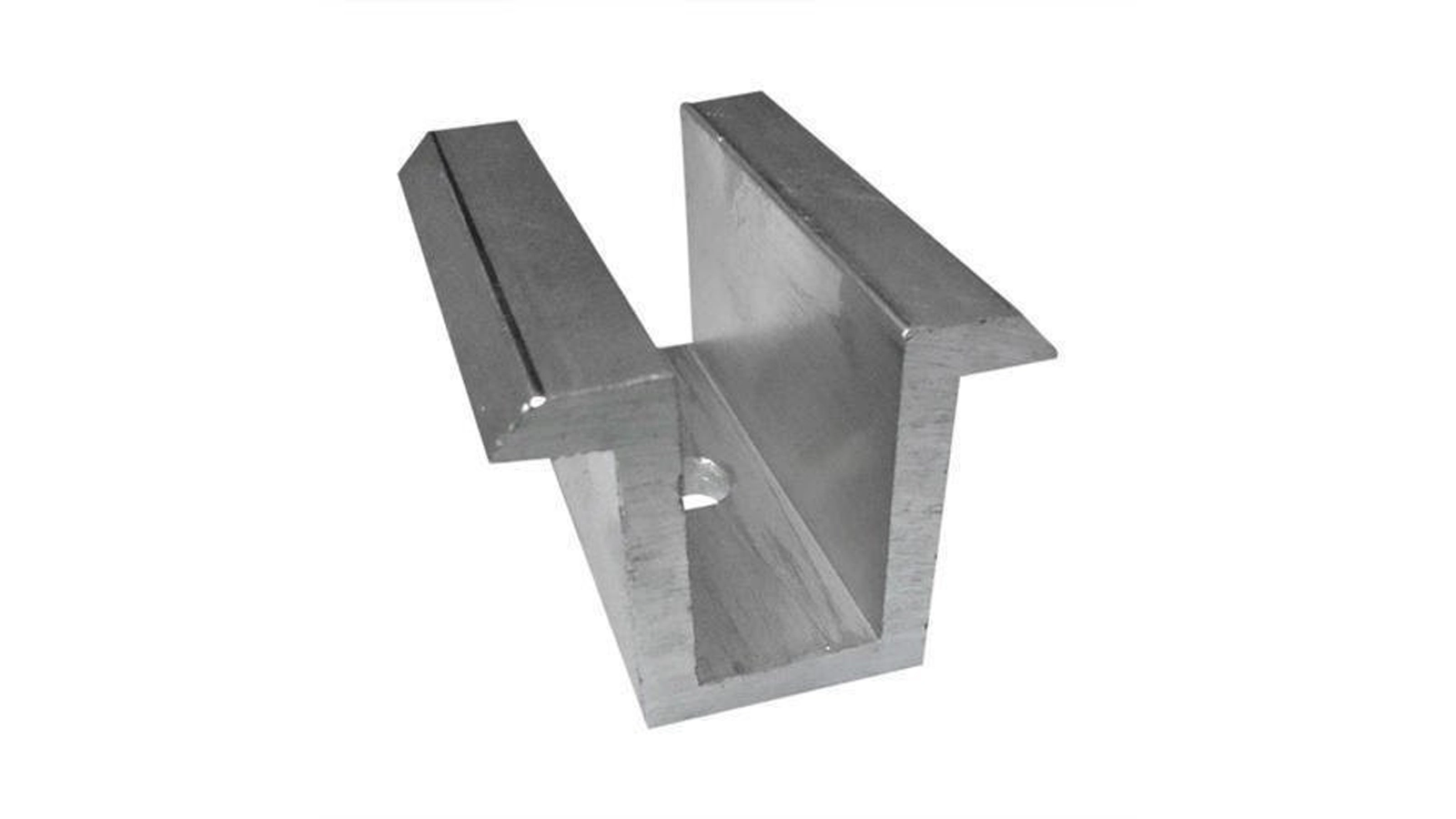 Solar-panel-middle-clamp کلمپ میانی سازه پنل خورشیدی آلومینیوم - Image 1