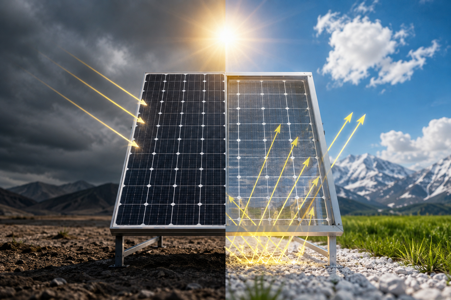 پنل خورشیدی بایفیشیال Bifacial Solar Panel یا پنل خورشیدی دوطرفه نوعی ماژول فتوولتائیک است که برخلاف پنلهای مونوفيشال Monofacial، قابلیت دریافت تابش خورشیدی و تولید انرژی الکتریکی از هر دو سطح جلو و پشت پنل را دارد.